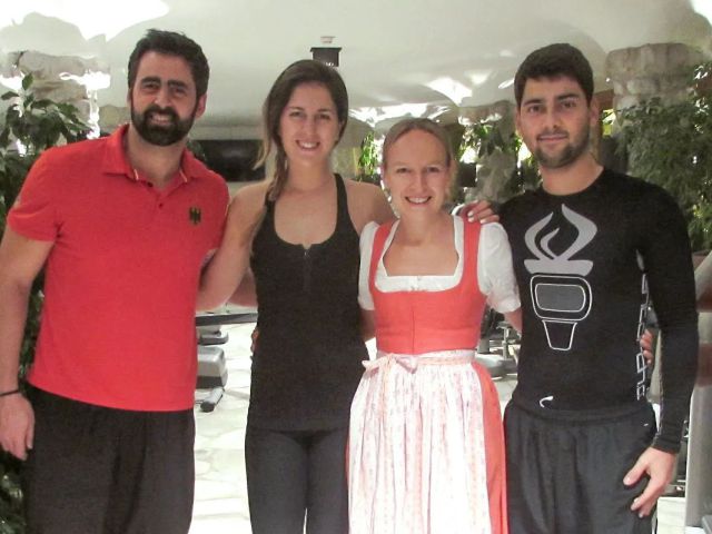 Sandra Gal with her team