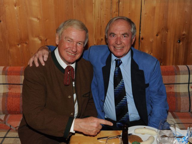 Stanglwirt Balthasar Hauser und Ski-Legende Karl Schranz