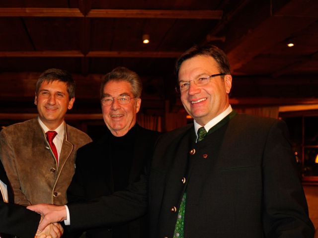 Vizekanzler Michael Spindelegger, Bundespräsident Heinz Fischer, Landeshauptmann Günther Platter